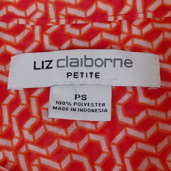 Liz Claiborne Blouse Size Petite Small - Picture 5 of 7